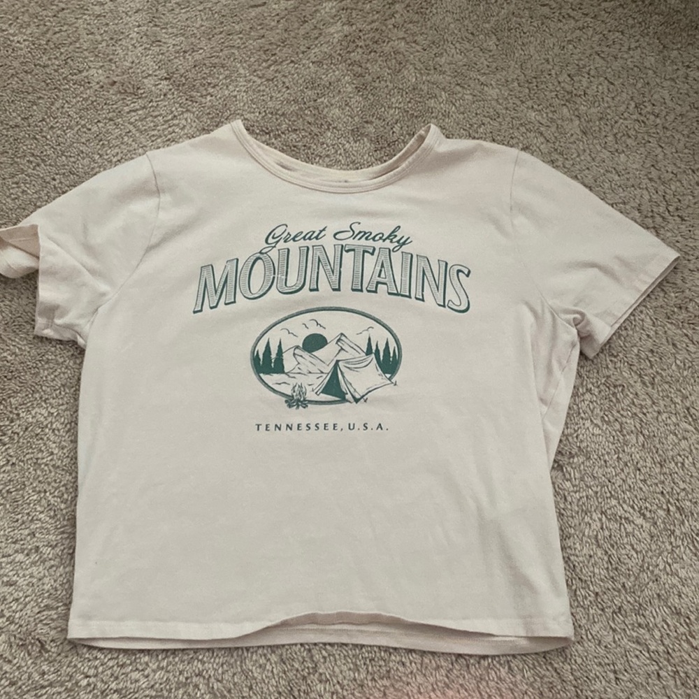 Tan baby tee from hollister